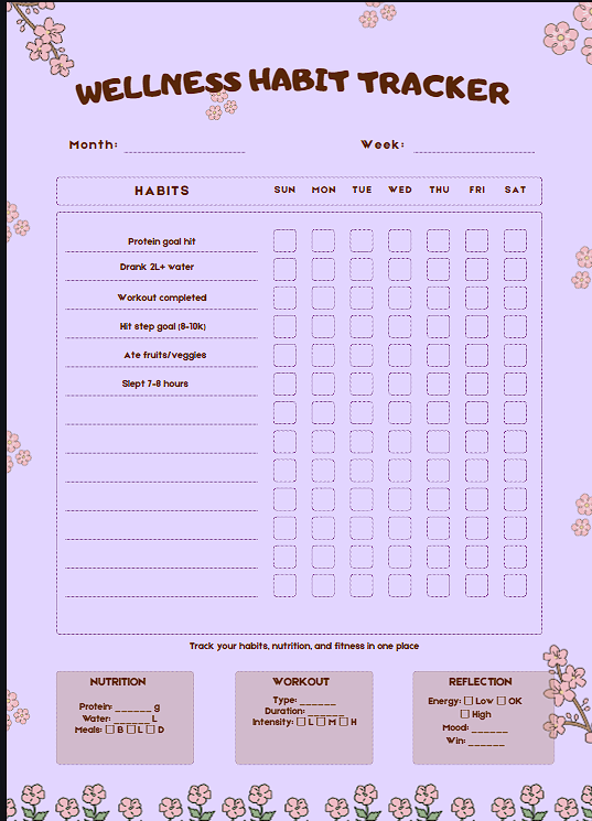 Wellness Habit Tracker